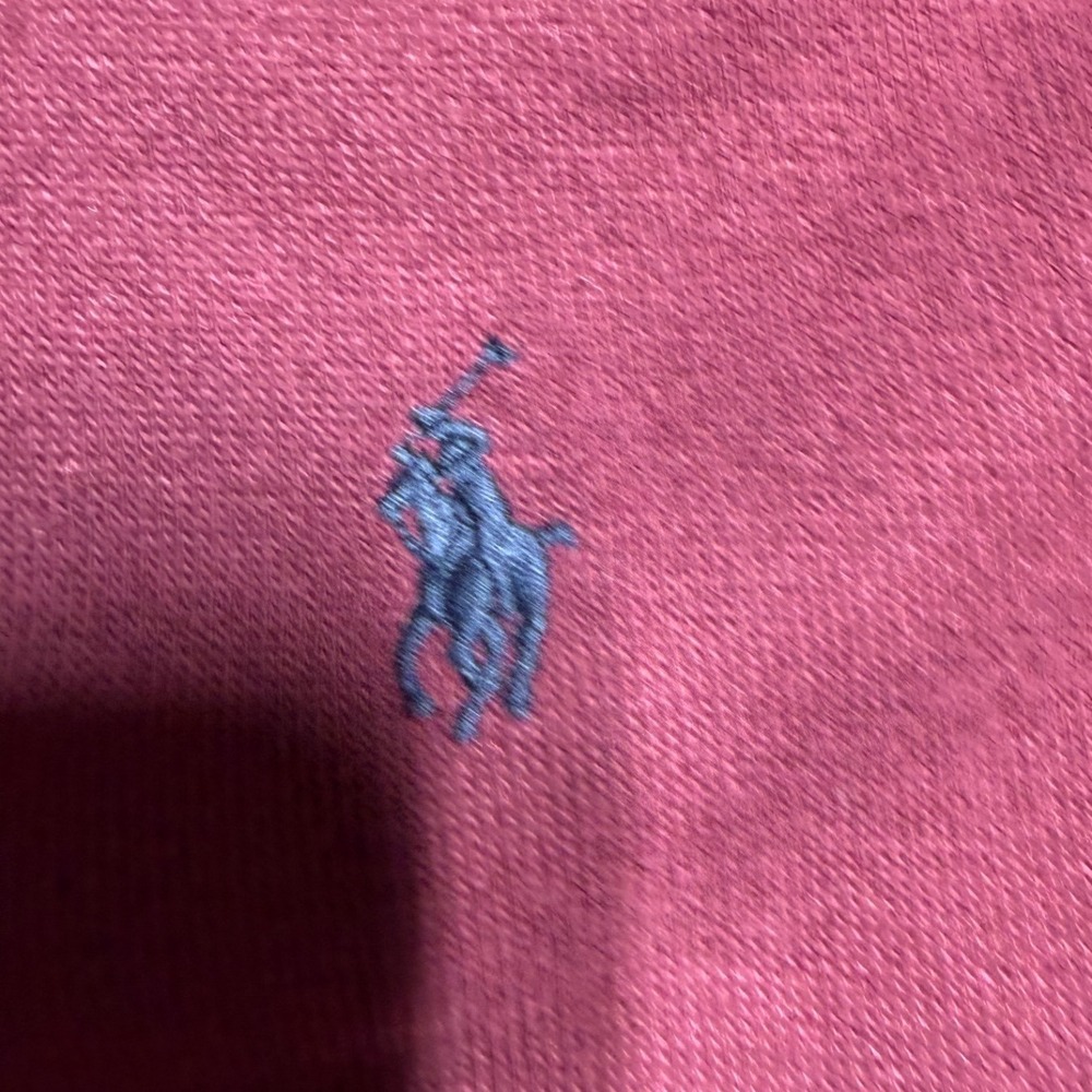 Polo Ralph Lauren Mens XXL Estate Rib Full Zip Hoodie Red Wine Navy Windbreaker - Picture 6 of 10